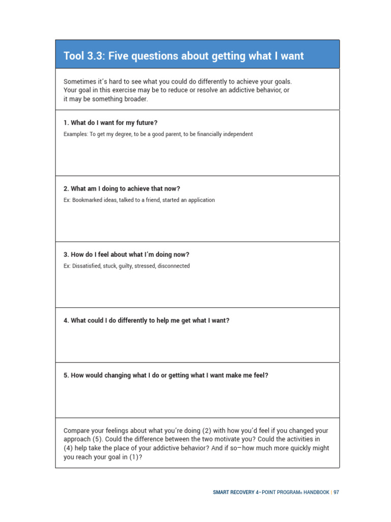Tool 3.3f Five Questions | PDF