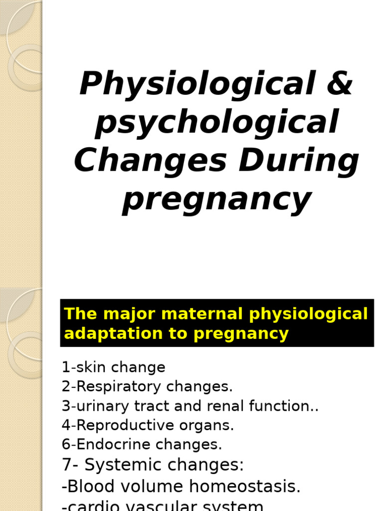 5 - Physiological Change During Pregnancy | PDF | Pregnancy | Vagina