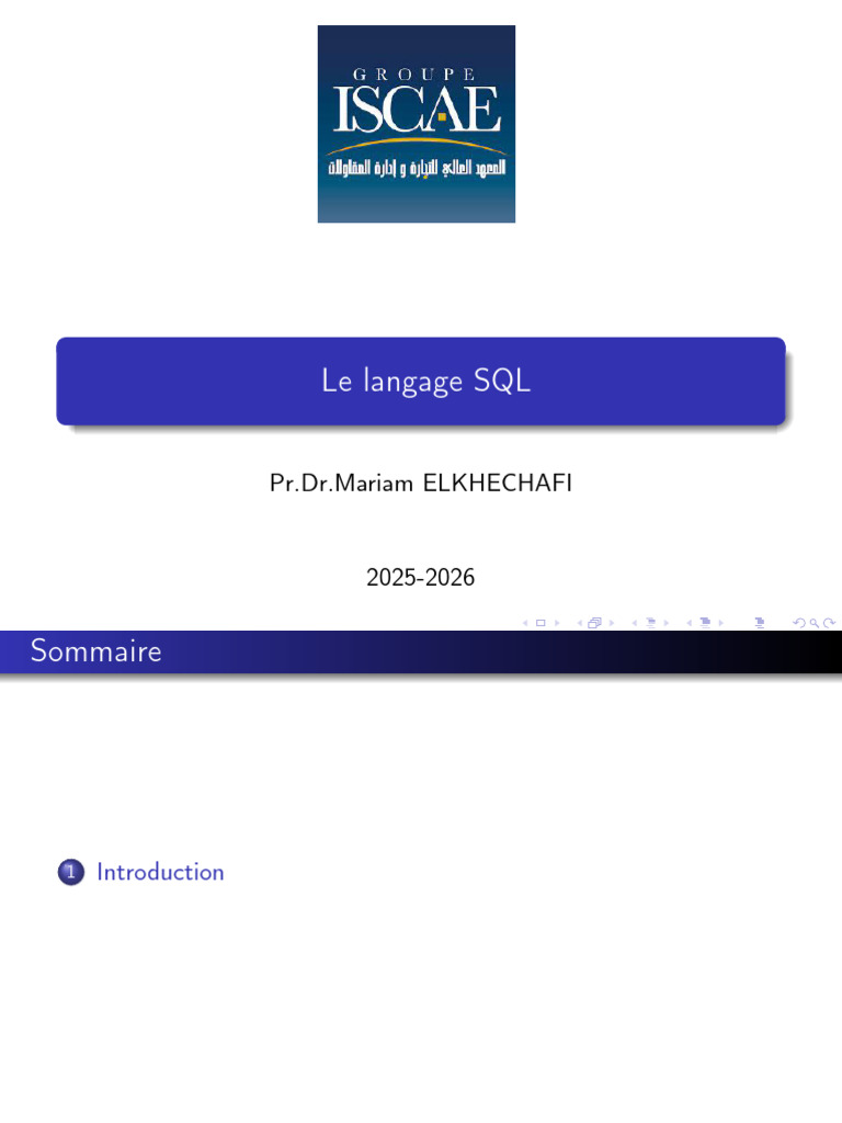 Introduction au langage SQL | PDF | SQL | Base de données relationnelle