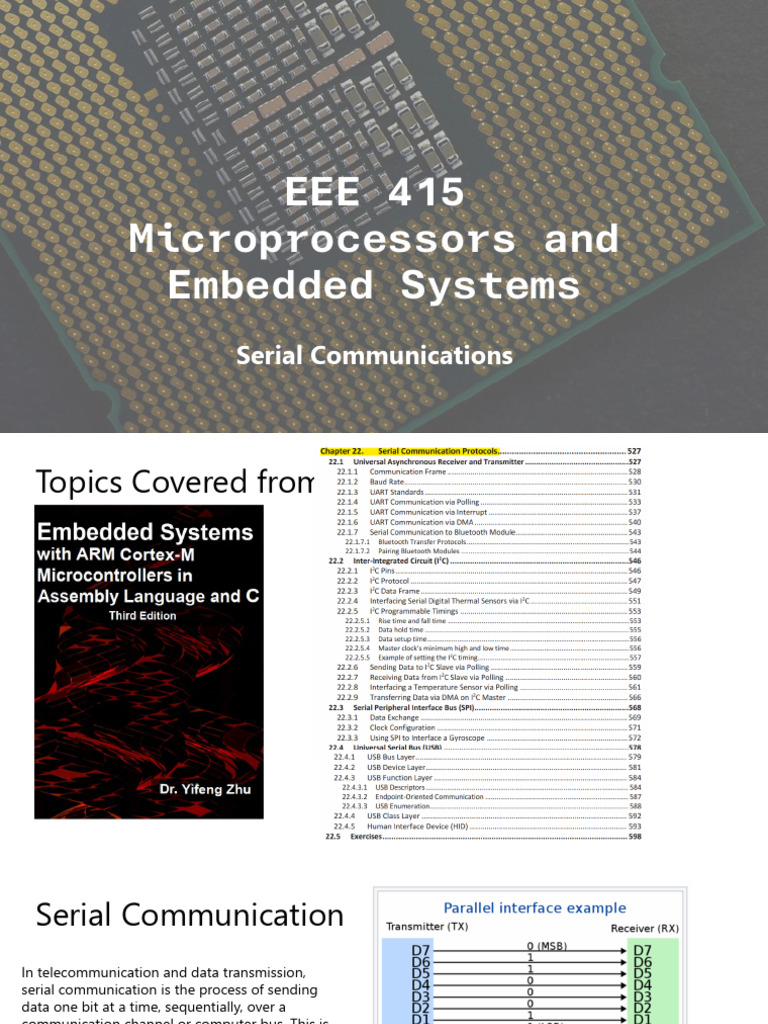 EEE415 Lect Embedded Systems SerialComm | PDF | Usb | Computer Engineering