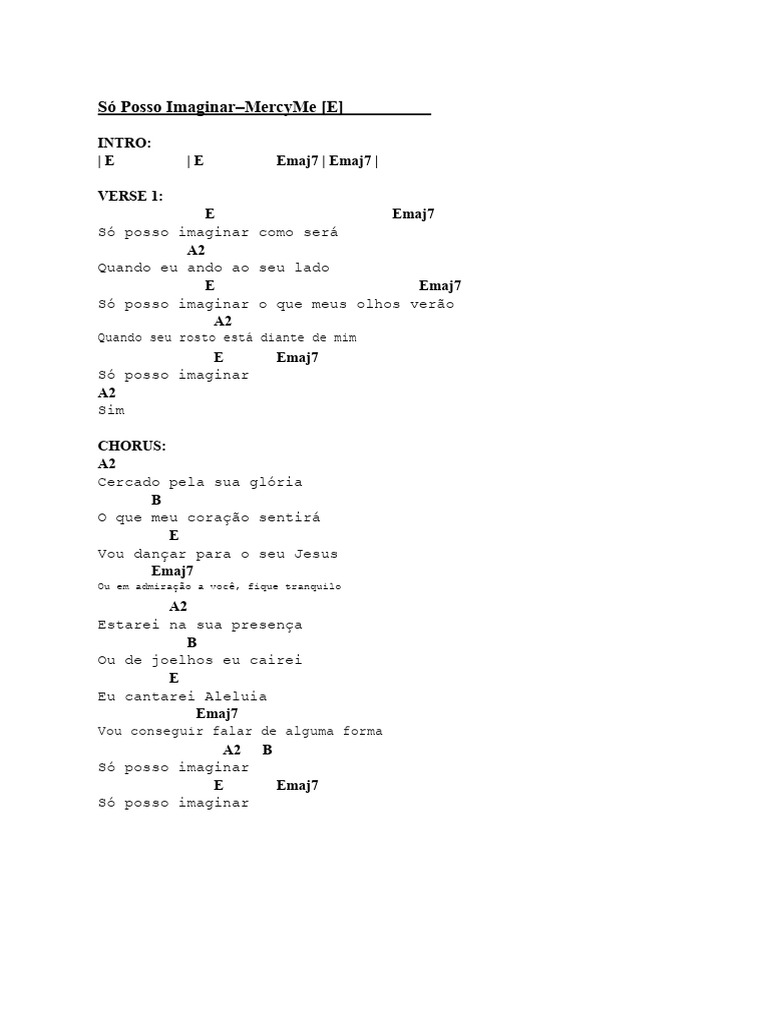Letra da Música 
