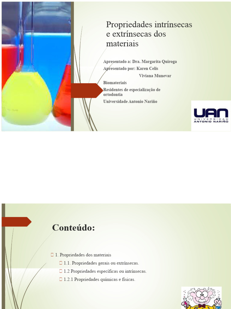 Propriedades dos Materiais: Intrínsecas e Extrínsecas | PDF | Matéria ...