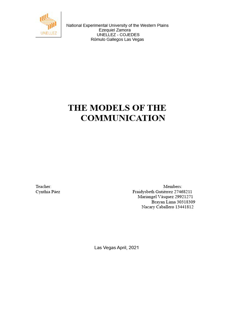 Communication Models Explained | PDF | Communication | Linguistics