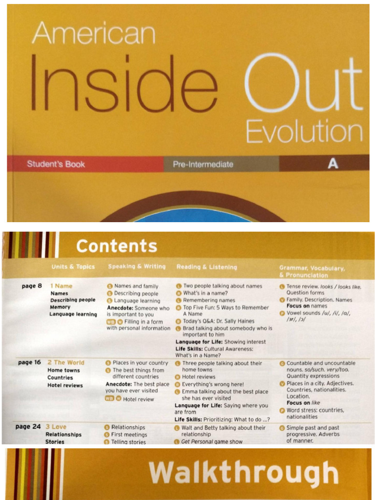 American Inside Out Pre Intermediate PDF | PDF