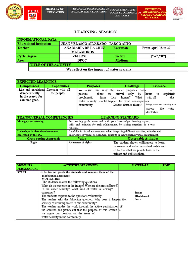 1st - LEARNING SESSION - 1 DPCC | PDF | Water | Agriculture