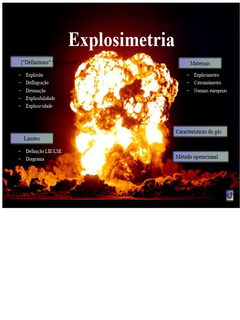 Explosimetria | PDF | Combustão | Explosão