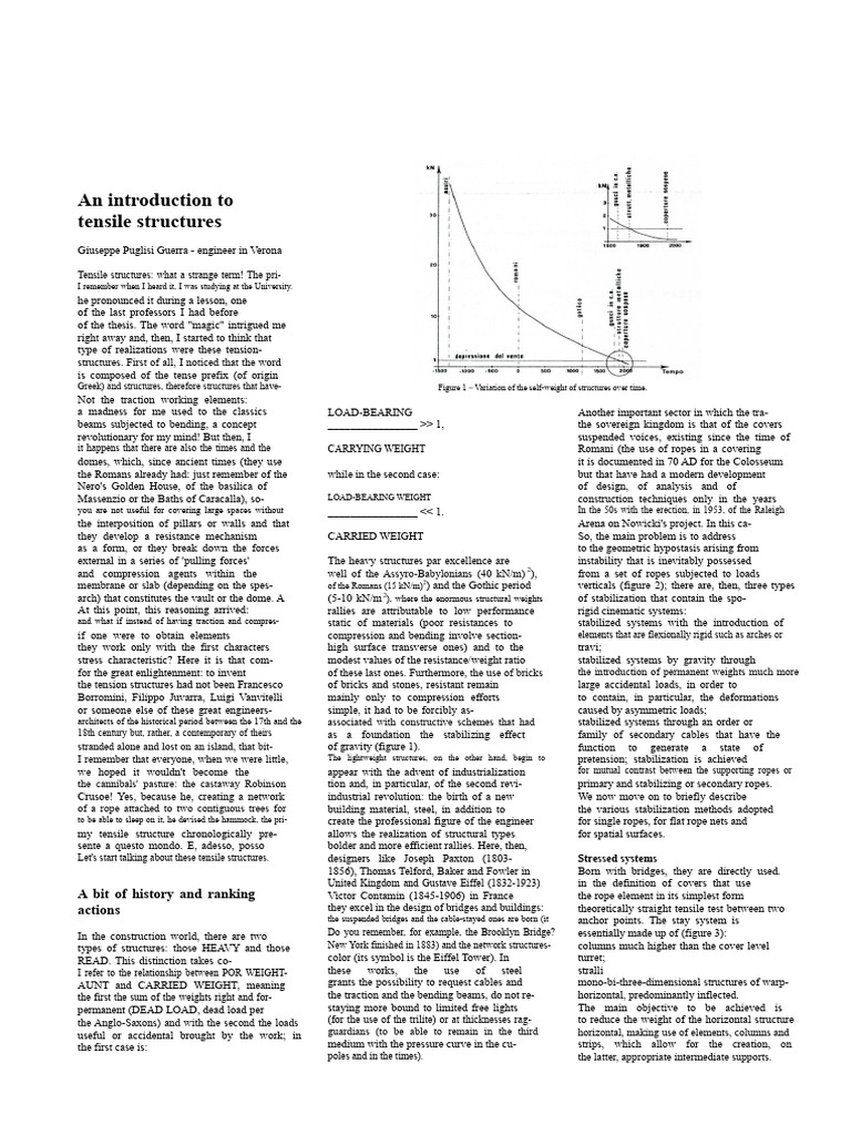Tensile structures | PDF | Mechanics | Mechanical Engineering