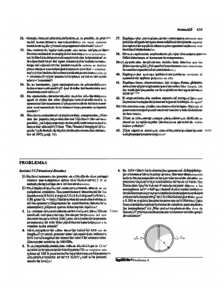 Fluid Mechanics Problem Set | PDF | Pressure | Density