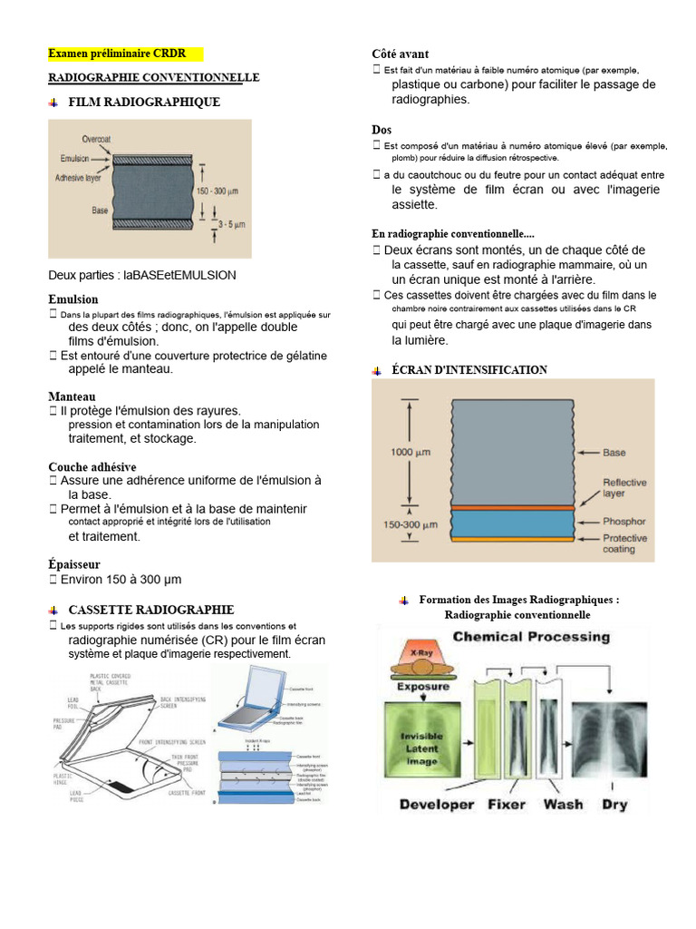 Guide sur la radiographie conventionnelle et numérique | PDF ...