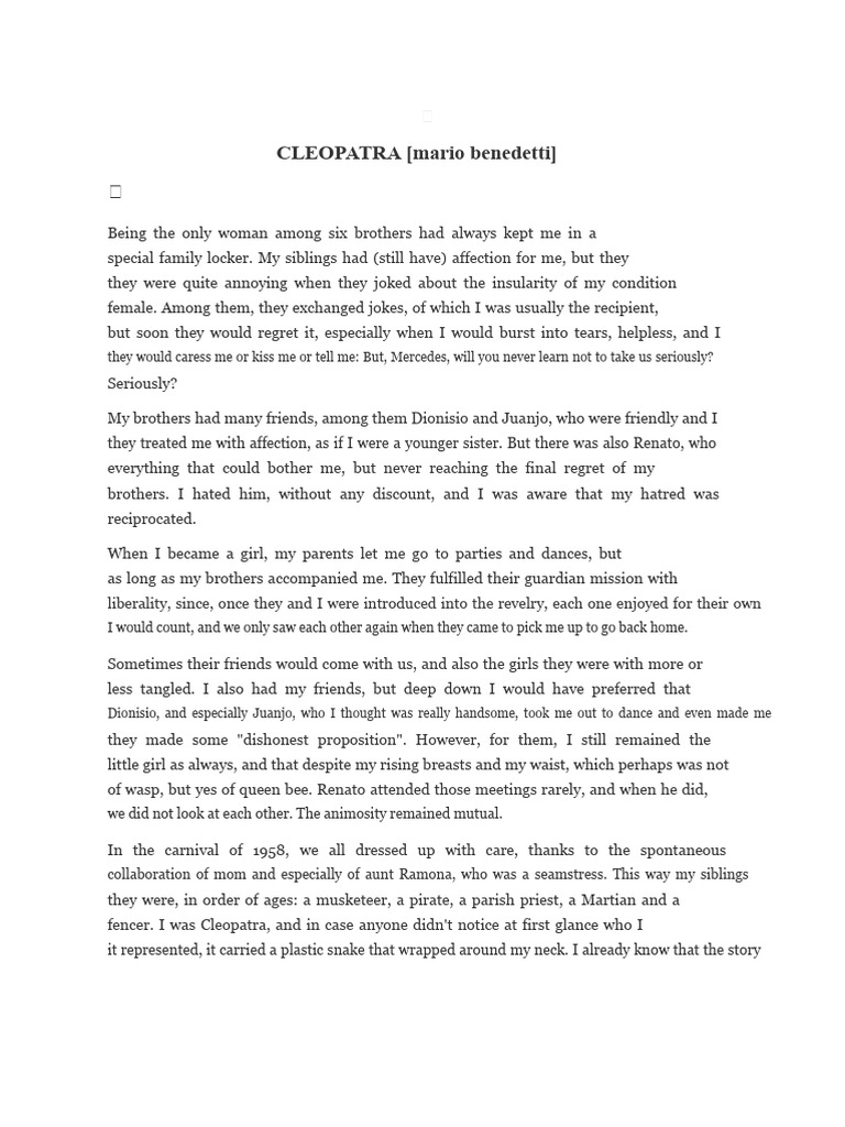 Cleopatra: A Tale of Family and Love | PDF