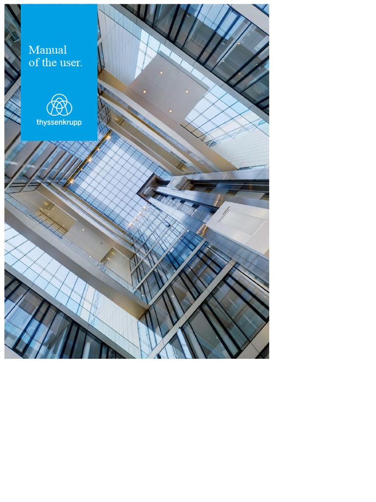 Thyssenkrupp Elevator User Manual | PDF | Elevator