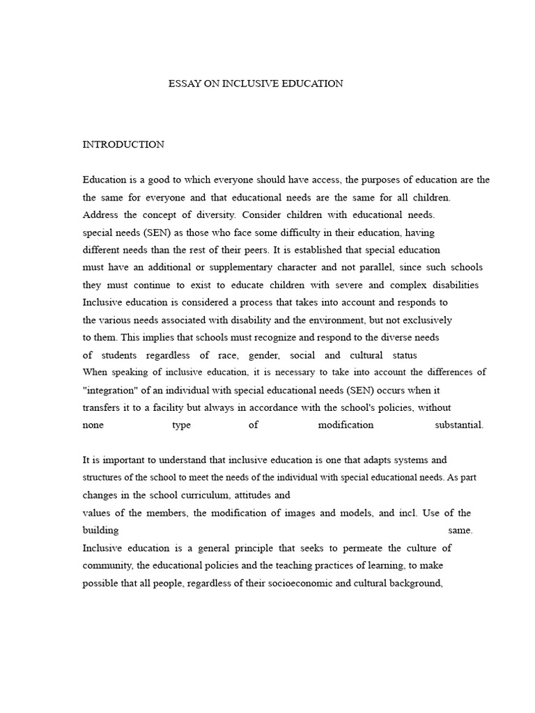 Understanding Inclusive Education | PDF | Inclusion (Education ...