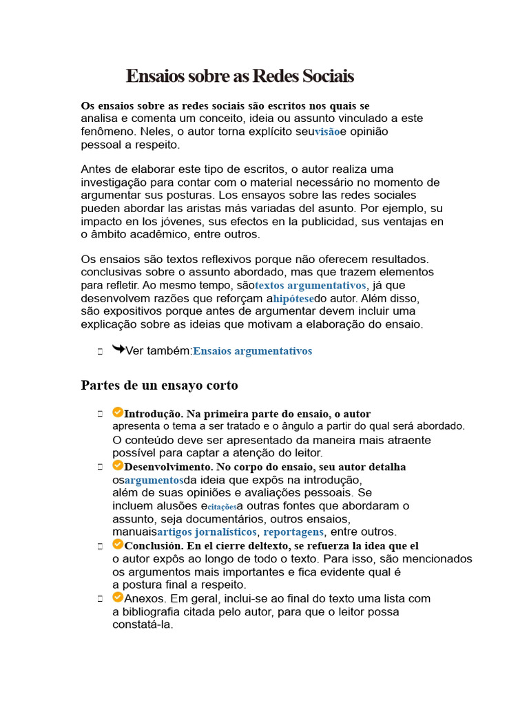 Ensaios sobre Redes Sociais na Educação | PDF | Rede social | Aprendizado