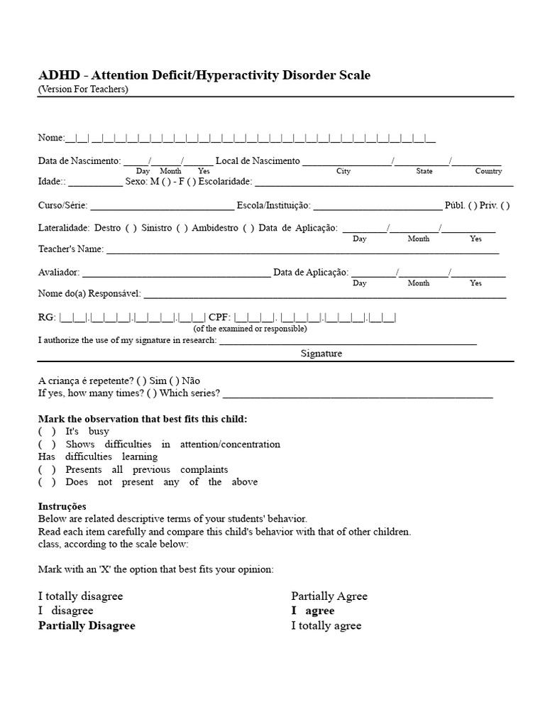 ADHD | PDF | Attention Deficit Hyperactivity Disorder | Classroom