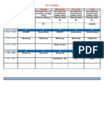 2011 Timetable