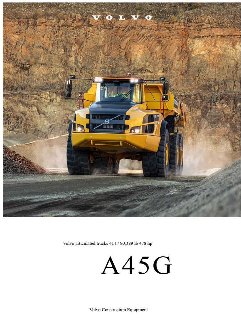 Volvo Articulated Trucks: Specs & Benefits | PDF | Truck | Semi Trailer ...