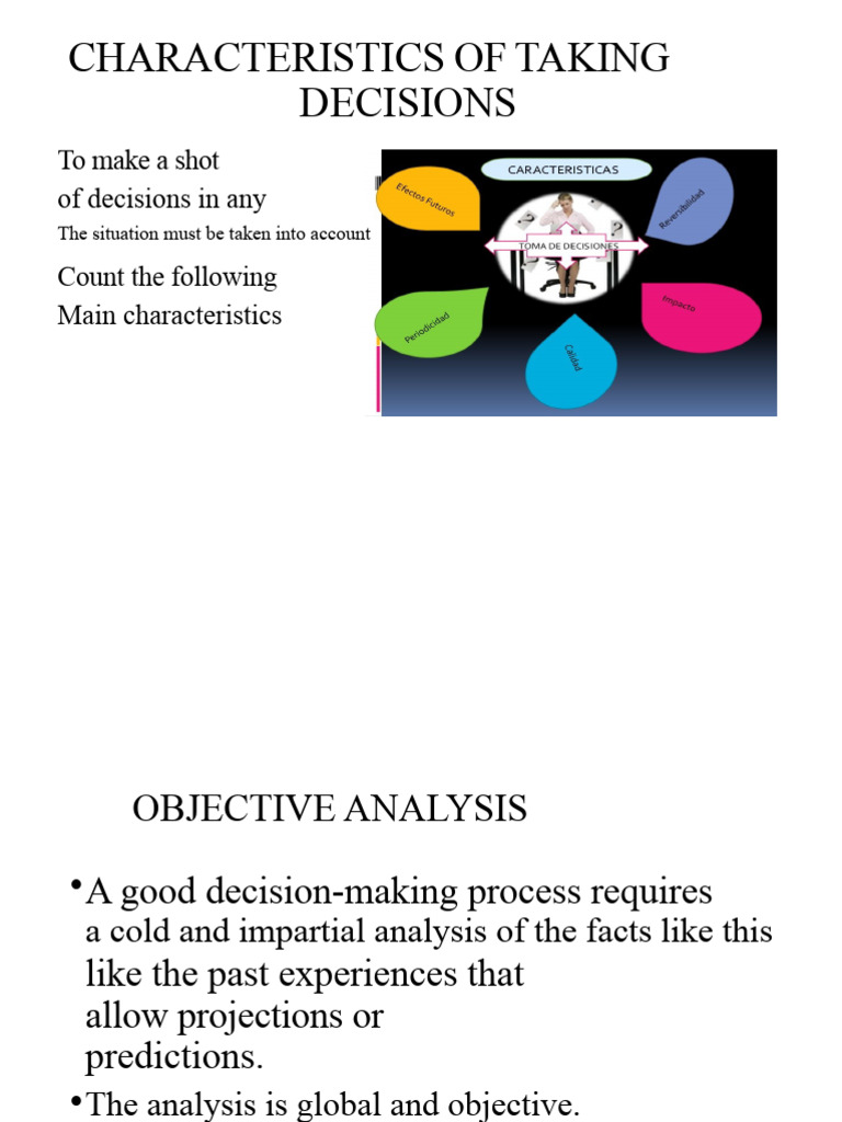 Key Characteristics of Decision Making | PDF | Decision Making | Goal