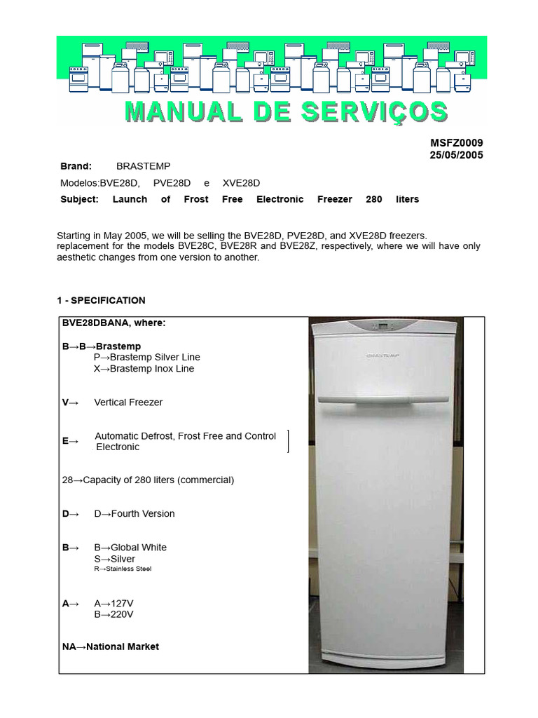 Launch of Brastemp 280L Freezer Models | PDF | Refrigerator
