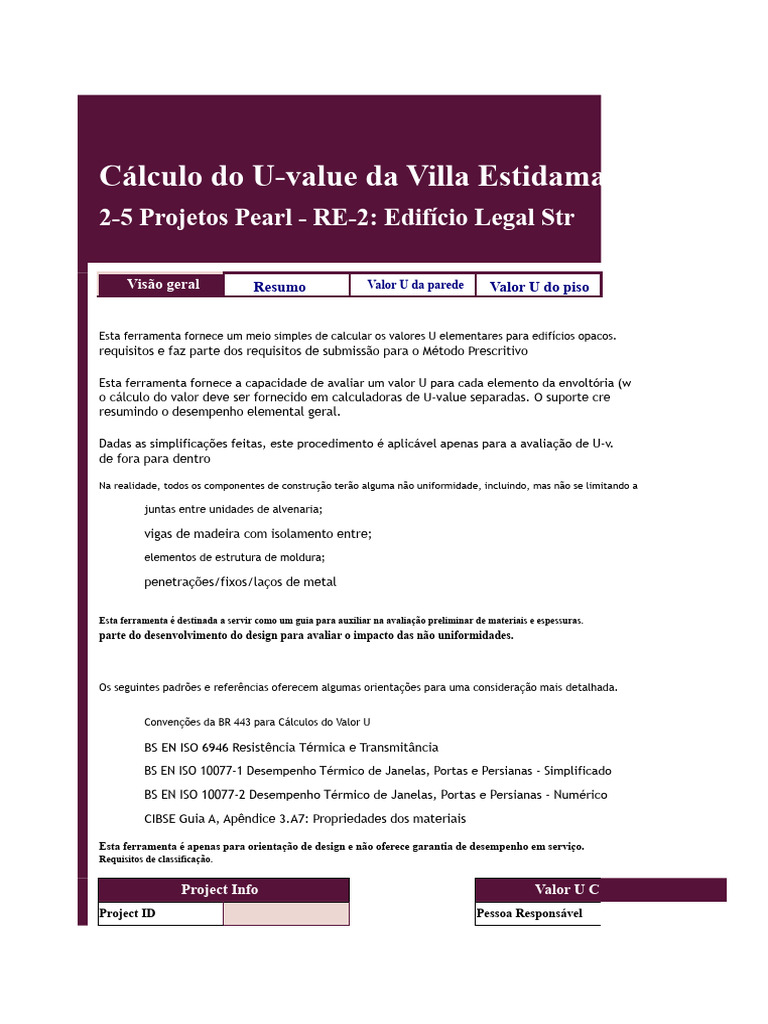 Cálculo do U-value para Edifícios Estidama | PDF | Transferência de ...