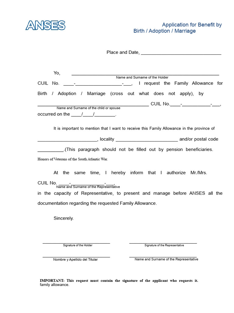 Model Note Request For Birth and Adoption (1) - 031644 | PDF