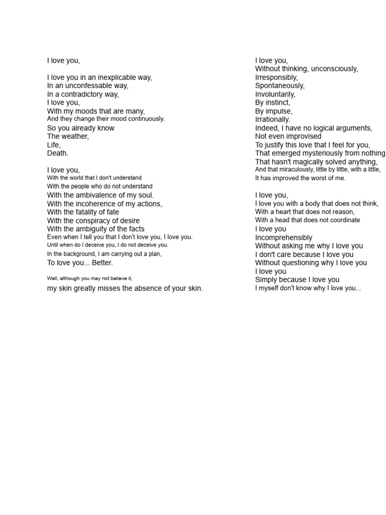 I love you | PDF