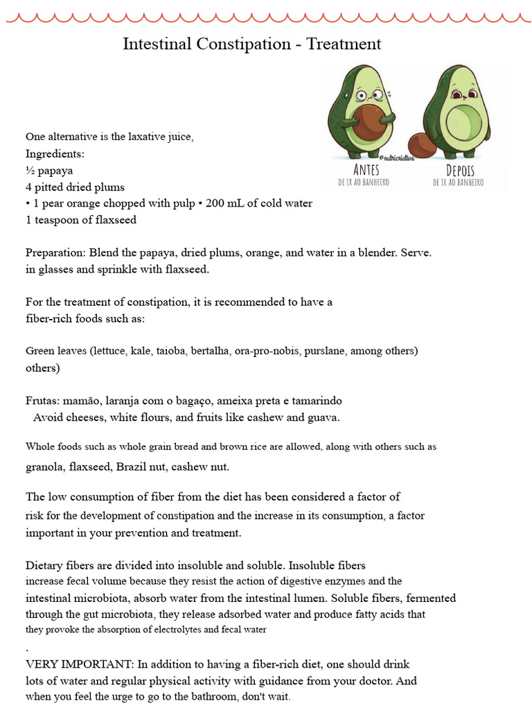 Effective Constipation Treatment Tips | PDF