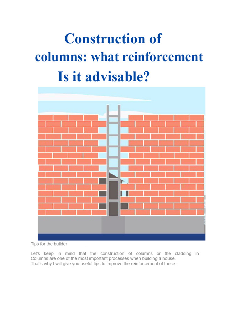 Essential Column Construction Tips | PDF | Column | Building Engineering