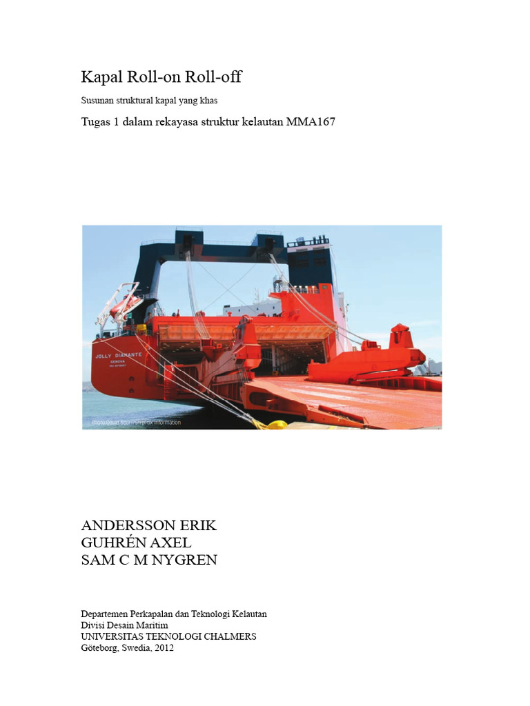 Desain Kapal Ro-Ro: Struktur dan Manfaat | PDF