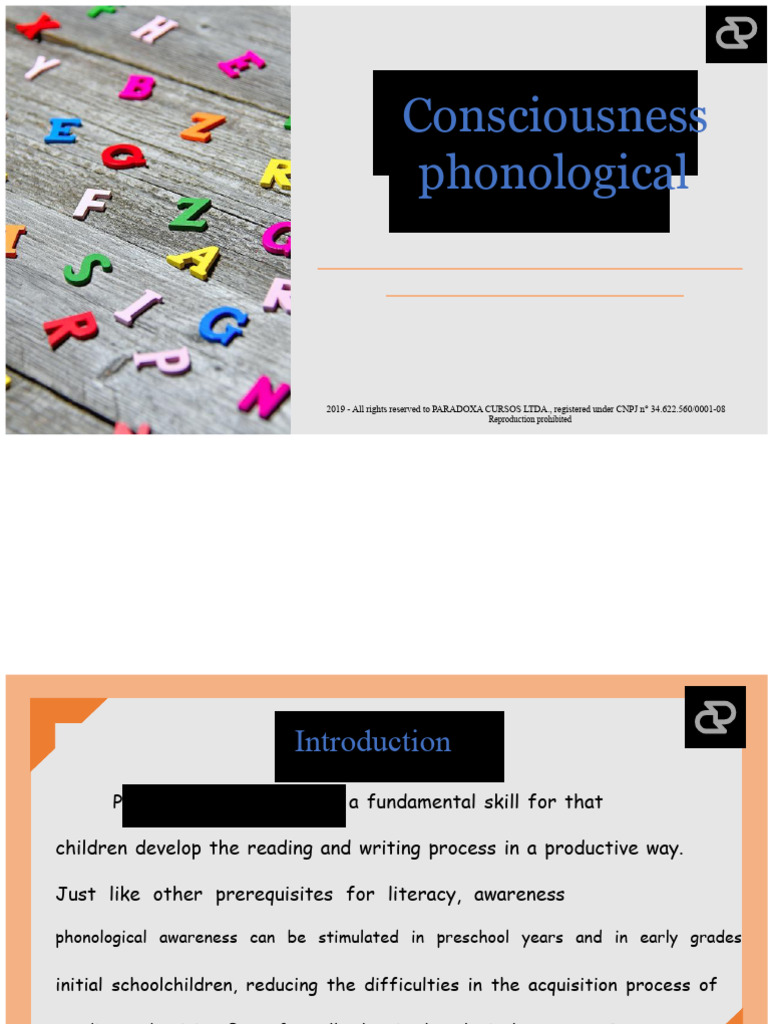 Phonological Awareness in Early Literacy | PDF | Phonology | Cognitive ...