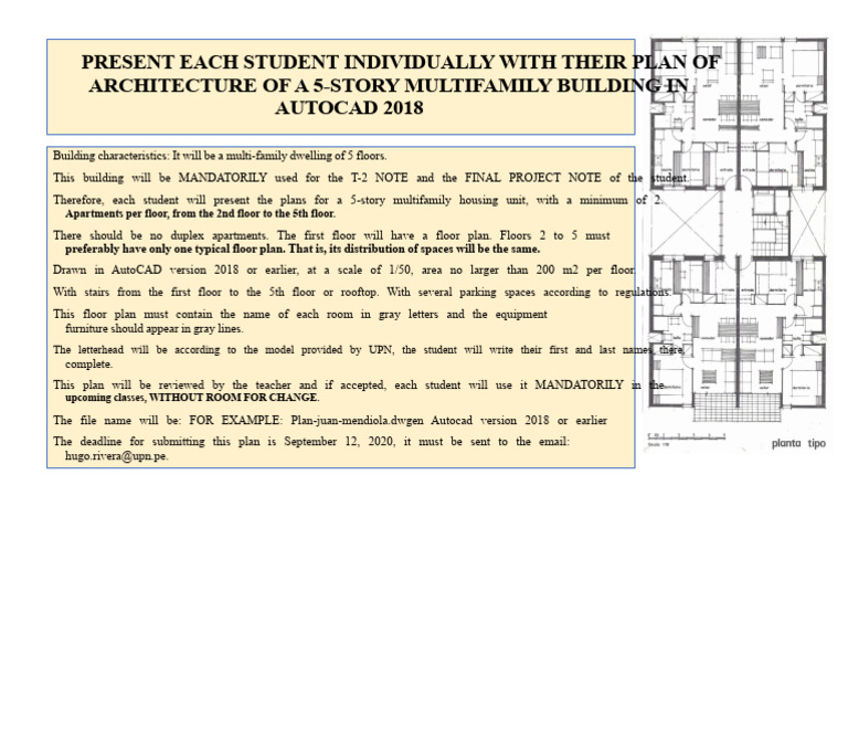 5-Story Multifamily Building Plans | PDF
