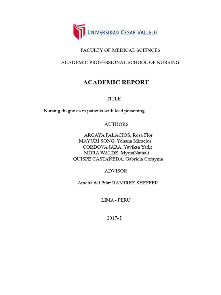 Vancouver Academic Report Model | PDF | Medical Diagnosis | Lead