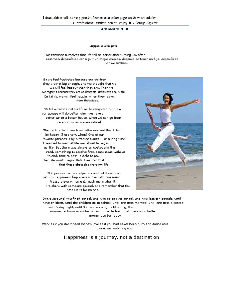 Happiness Is The Path | PDF