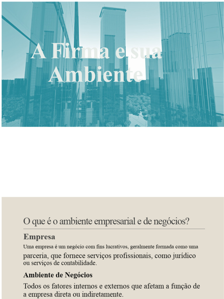 Análise do Ambiente Empresarial e Negócios | PDF | Business | Cultura ...