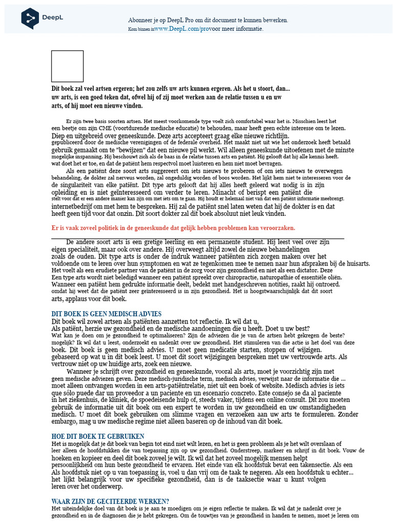 Dr. Ken Berry - Leugens Die Mijn Arts Mij Vertelde (Hoofdstukken 1-2) | PDF