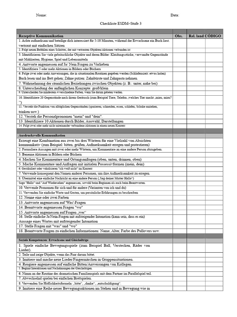 Esdm Checklist Stufe 3 | PDF