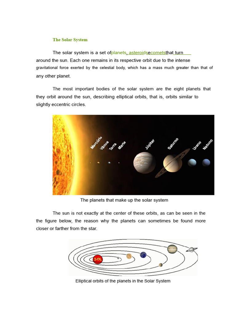 Overview of the Solar System | PDF | Planets | Solar System