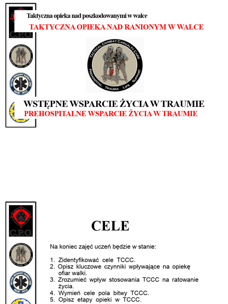 1 Wprowadzenie Do TCCC | PDF