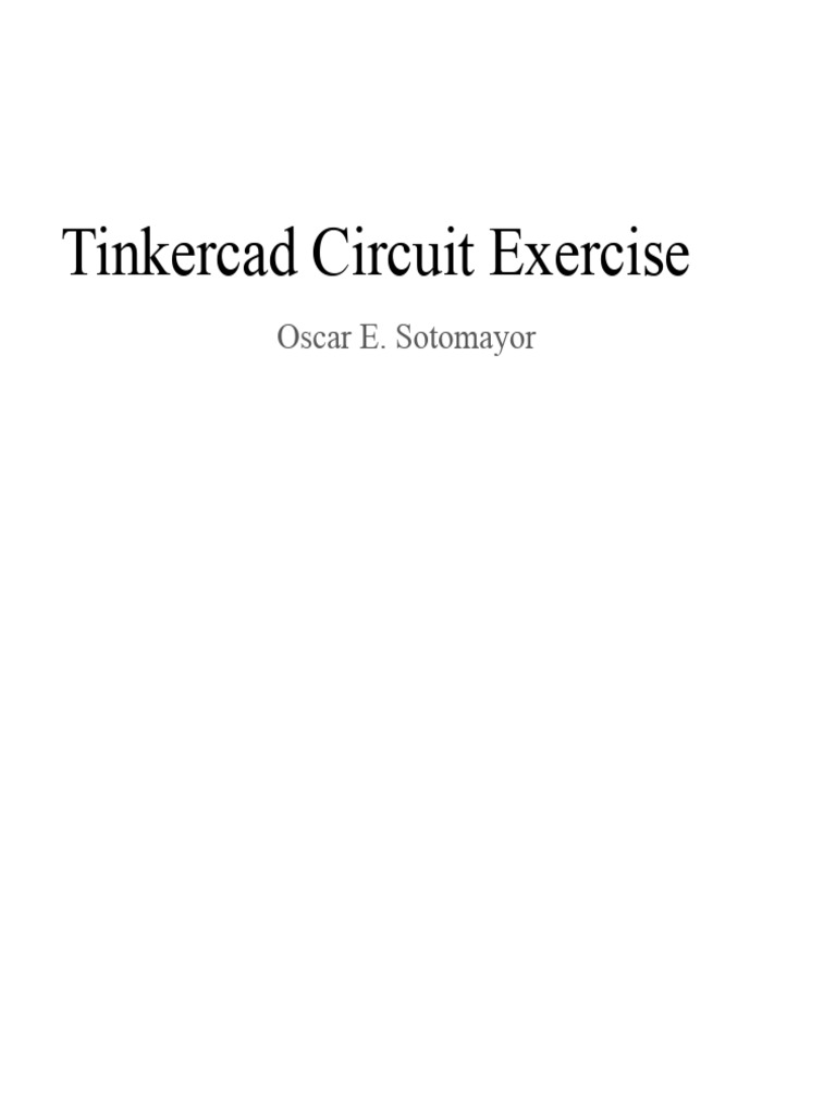 Tinkercad Circuit Analysis Guide | PDF