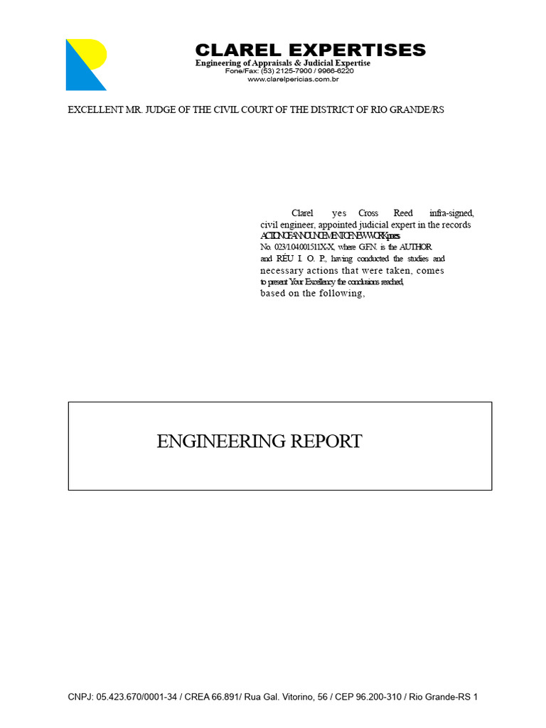 Engineering Report on Structural Damage | PDF | Reinforced Concrete ...