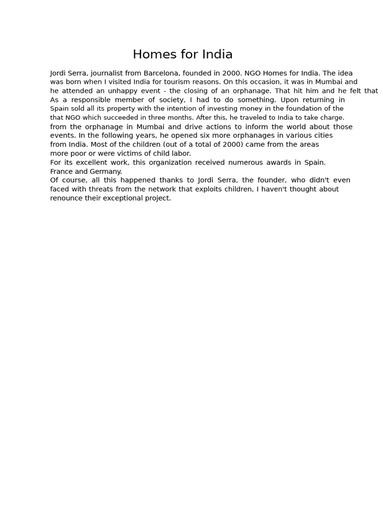 Homes for India | PDF