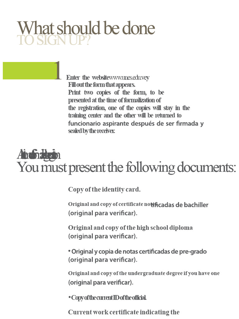 Registration Document Requirements Guide | PDF