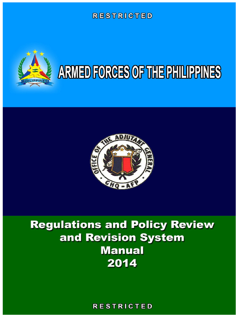 Manual de Regulaciones y Políticas AFP | PDF | Comandante en jefe ...