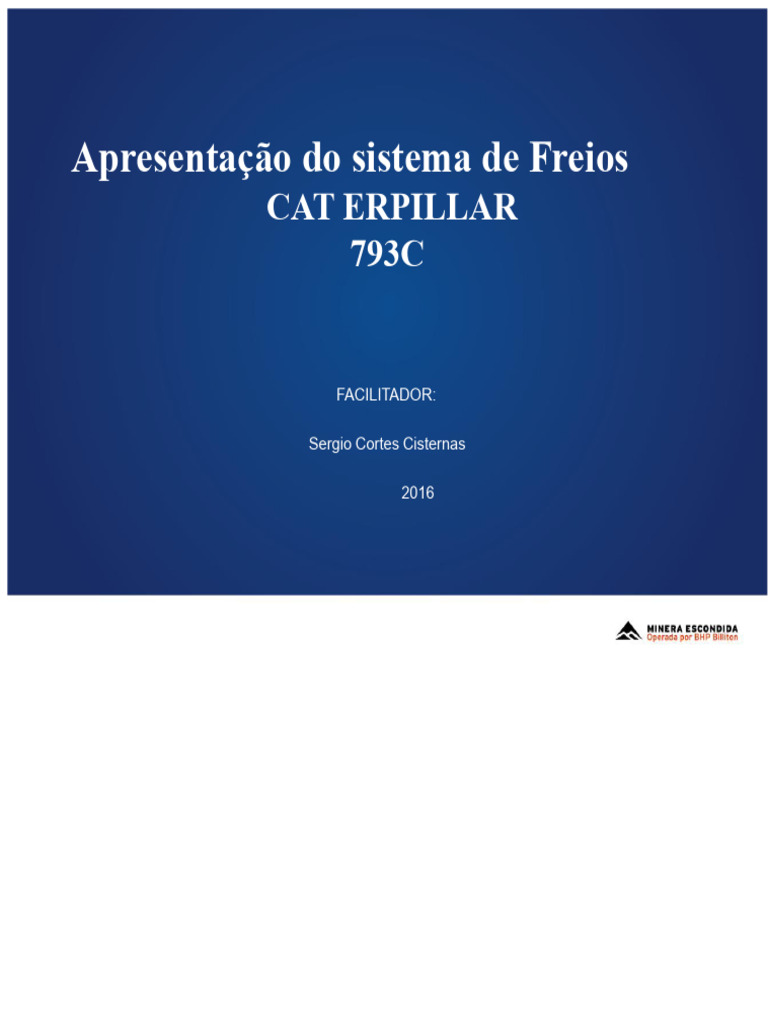 sistema de freios caterpillar 793 C | PDF | Freio