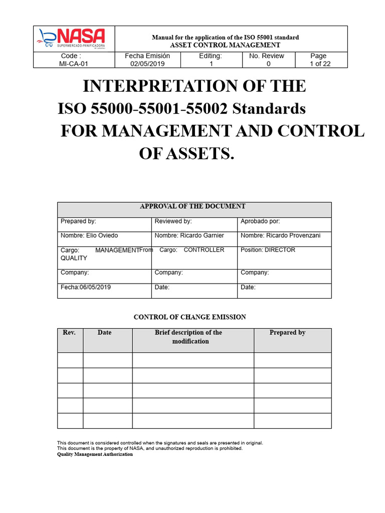 ISO 55001 Asset Management Guide | PDF | Asset Management | Quality ...