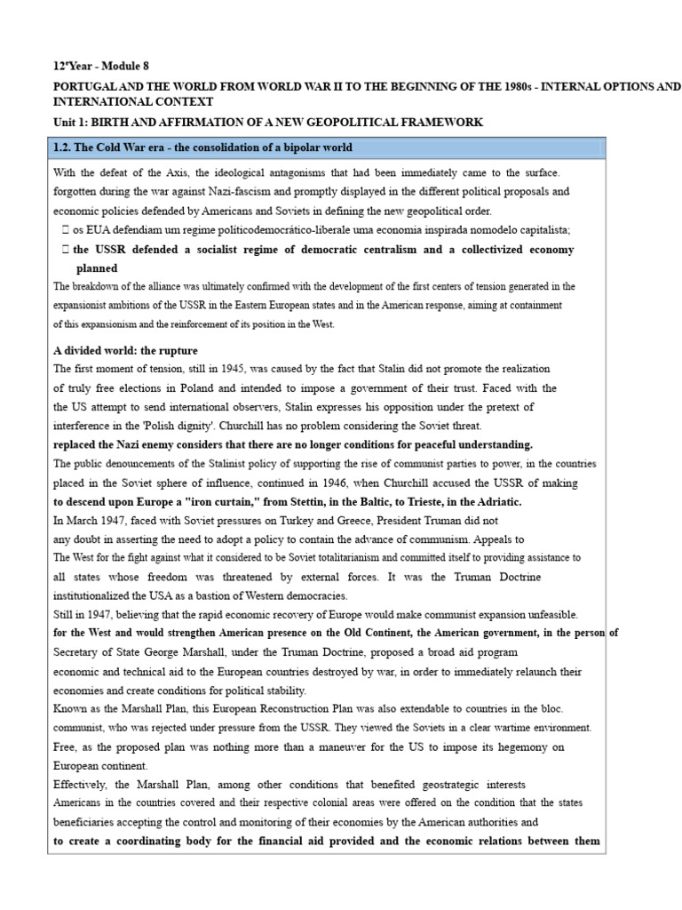 Cold War Geopolitics: 1945-1980 | PDF | Soviet Union | World Politics