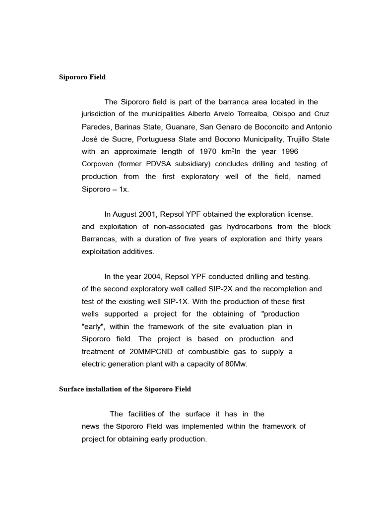 History of Wells SIP-2X and SIP-3X | PDF | Sandstone | Shale