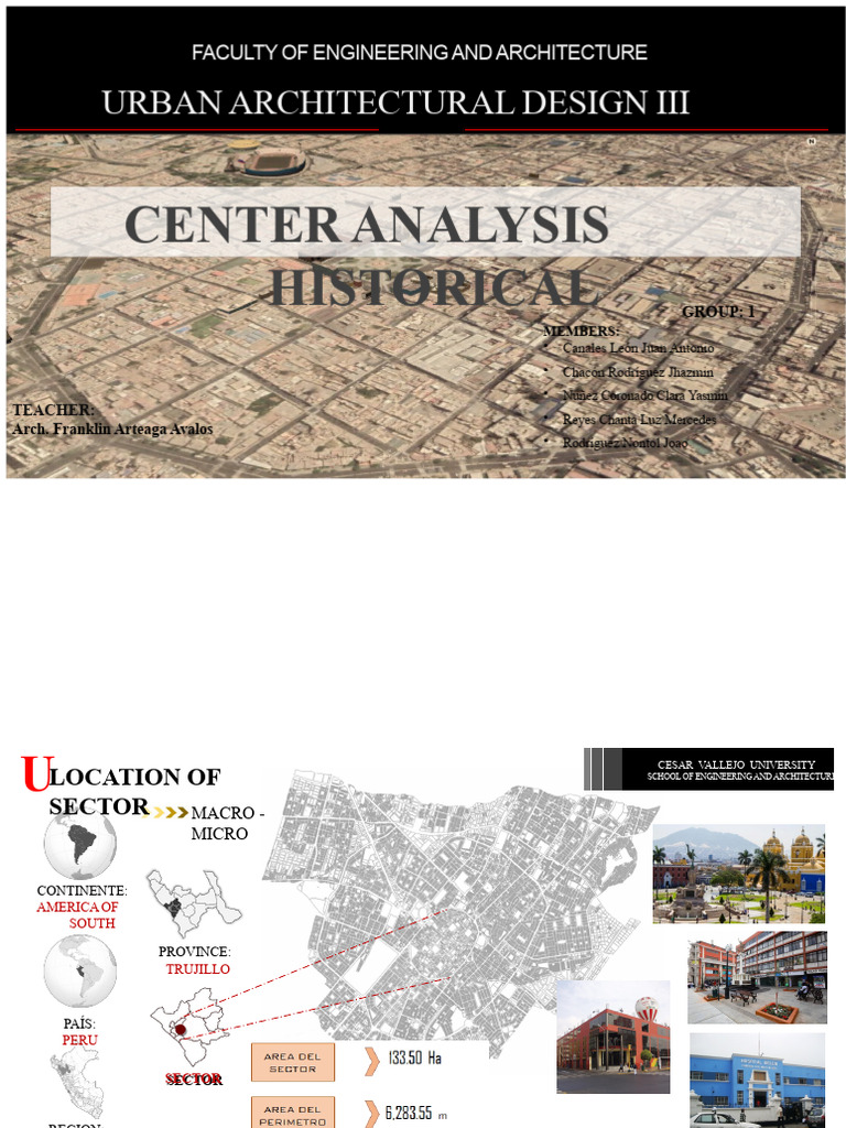 Urban Analysis of Trujillo's Historic Center | PDF | Road | Traffic