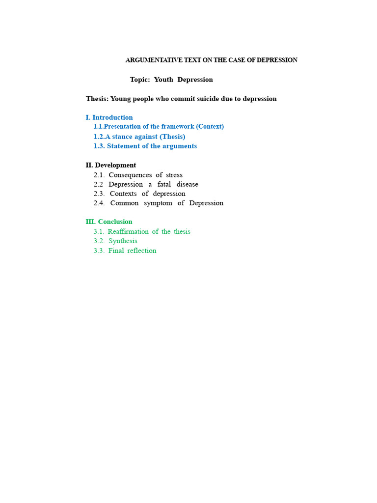 Youth Depression and Suicide Risks | PDF | Major Depressive Disorder ...