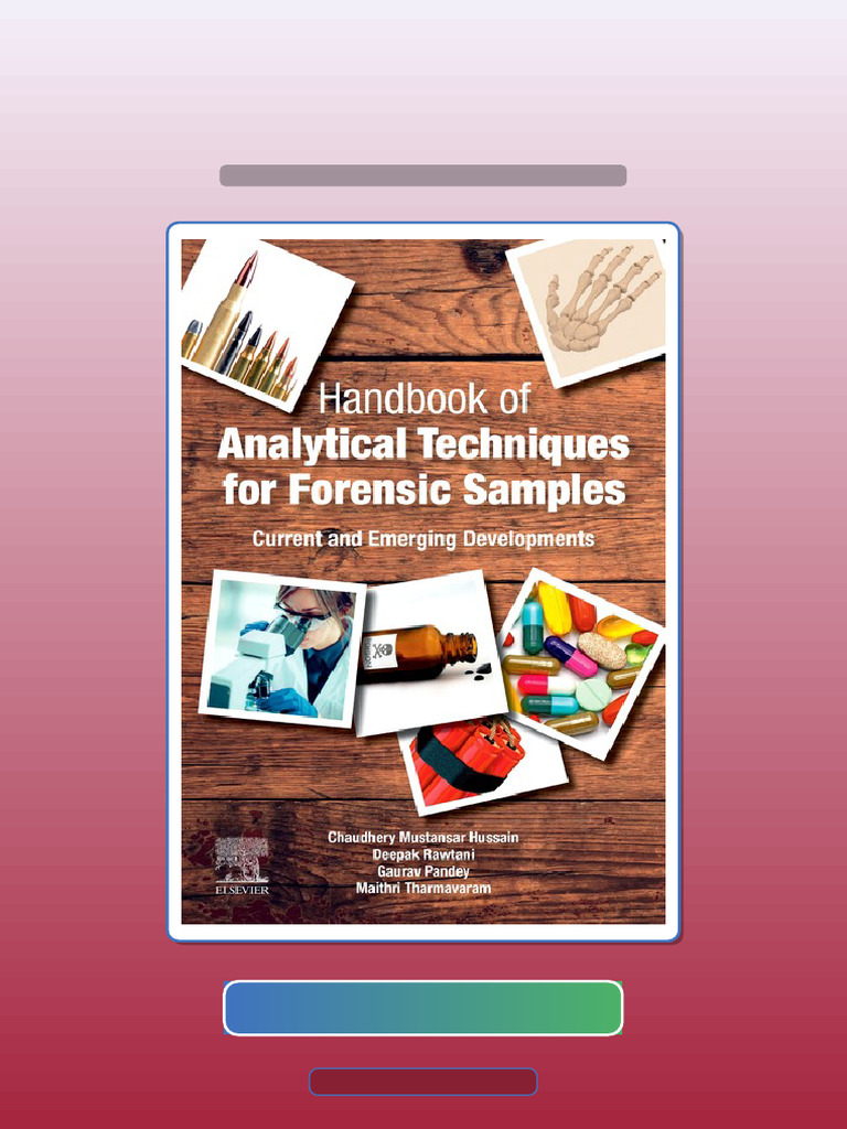 Test Bank of Handbook of Analytical Techniques for Forensic Samples ...