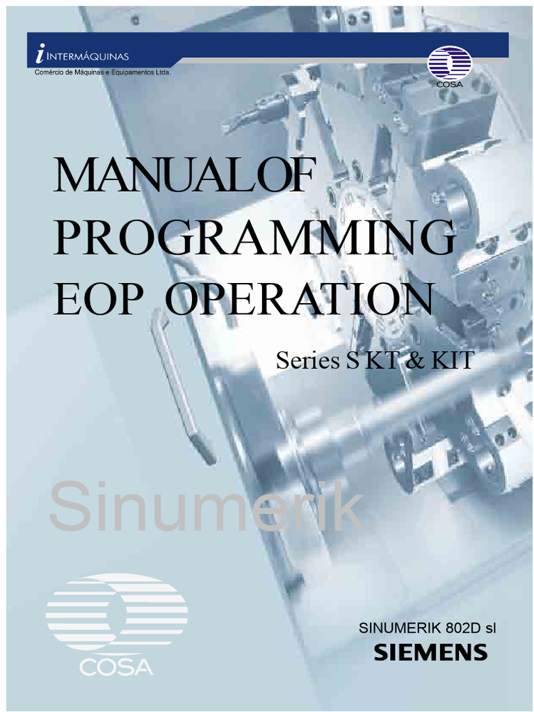 Siemens 802D SL Series SKT Kit Programming and Operation Manual | PDF ...